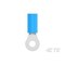Te Connectivity Ring Terminal, #6 Stud Size, 14 AWG, 300 V, Nylon Insulated, Blue 8-326882-1 - alternate 5